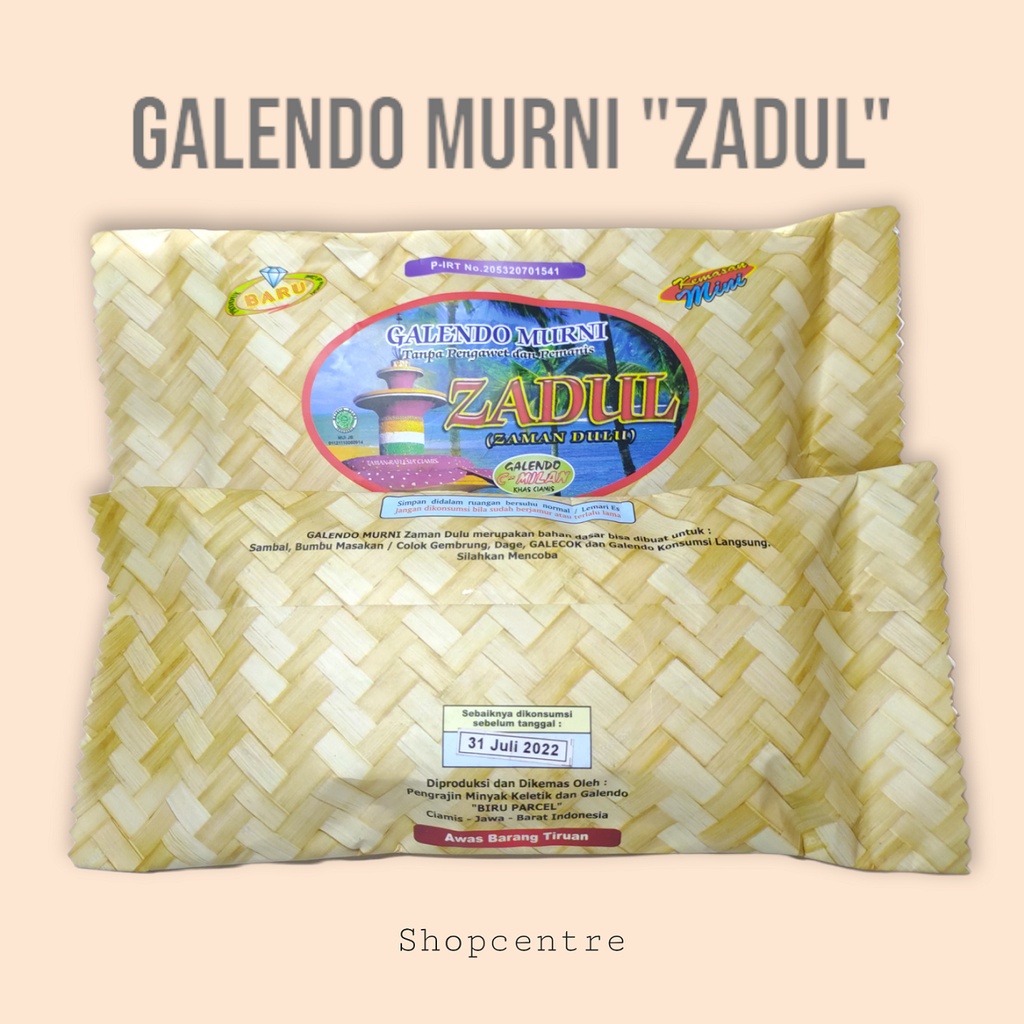 

Galendo Zadul Kemasan Mini makanan khas Ciamis