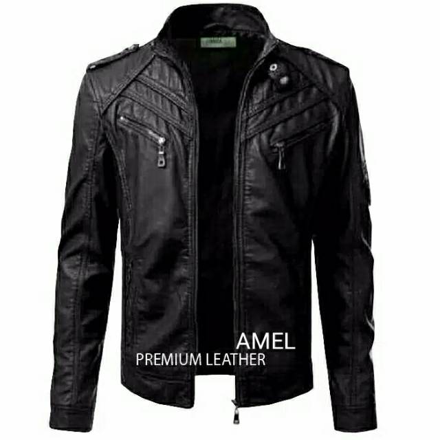 JAKET KULIT KARLIT SINTETIS /JAKET BOY COCOK BUAT BERKENDARA MOTOR