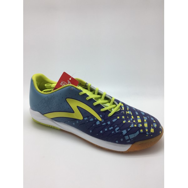 Sepatu futsal specs original Swervo Meteor In Azure blue/zest green