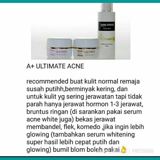 Farma Esthetics/untuk kulit normal remaja yg susah putih