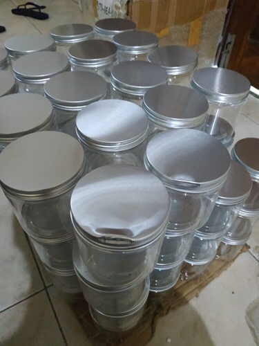 350ml Botol Toples Makanan Snack Kering Ringan Botol Toples Plastik Jar Madu Sambal Selai