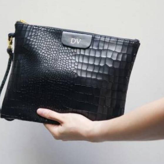 ZIPPER Snakeskin Initial Clutch CR0C0 01