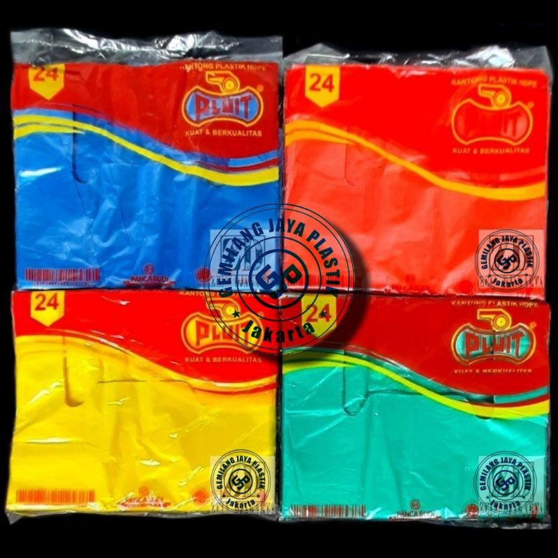 100Gram Kantong Plastik Warna Warni / Hd 24 Warna/kantong kresek Warna Warni Tipis Ekonomis Souvenir