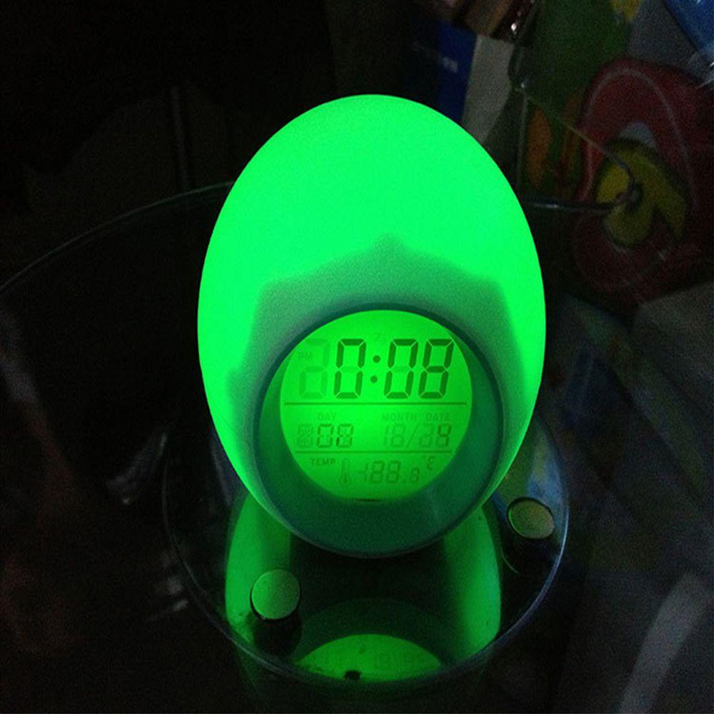 Preva Jam Alarm Dekorasi Rumah Lampu Malam Backlight Suhu Kalender LED Digital