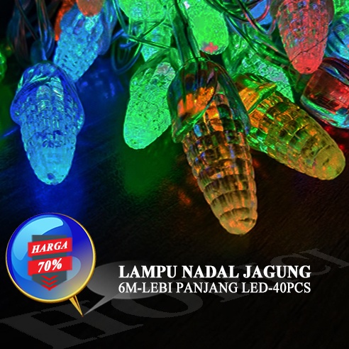 LAMPU NATAL BESAR JAGUNG/LAMPU LAMPU NATAL Lampu tidur Lampu lanskap Lampu TUMBLR LED PREMIUM  LAMPU NATAL JAGUNG/LAMPU TUMBLR/LAMPU HIAS 6M