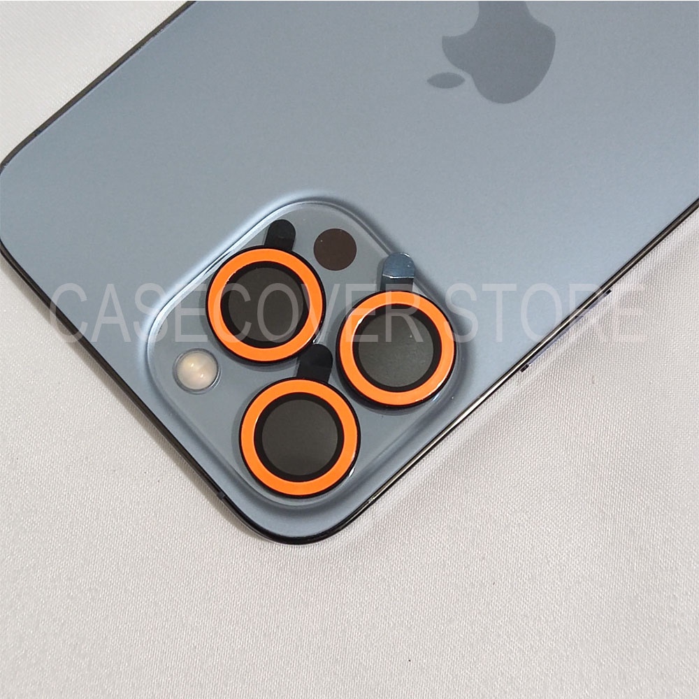 Tempered Glass Luminous Ring Pelindung Lensa Kamera - For iPhone 13 13 Pro Max 12 12 Pro Max Mini 11 11 Pro Max