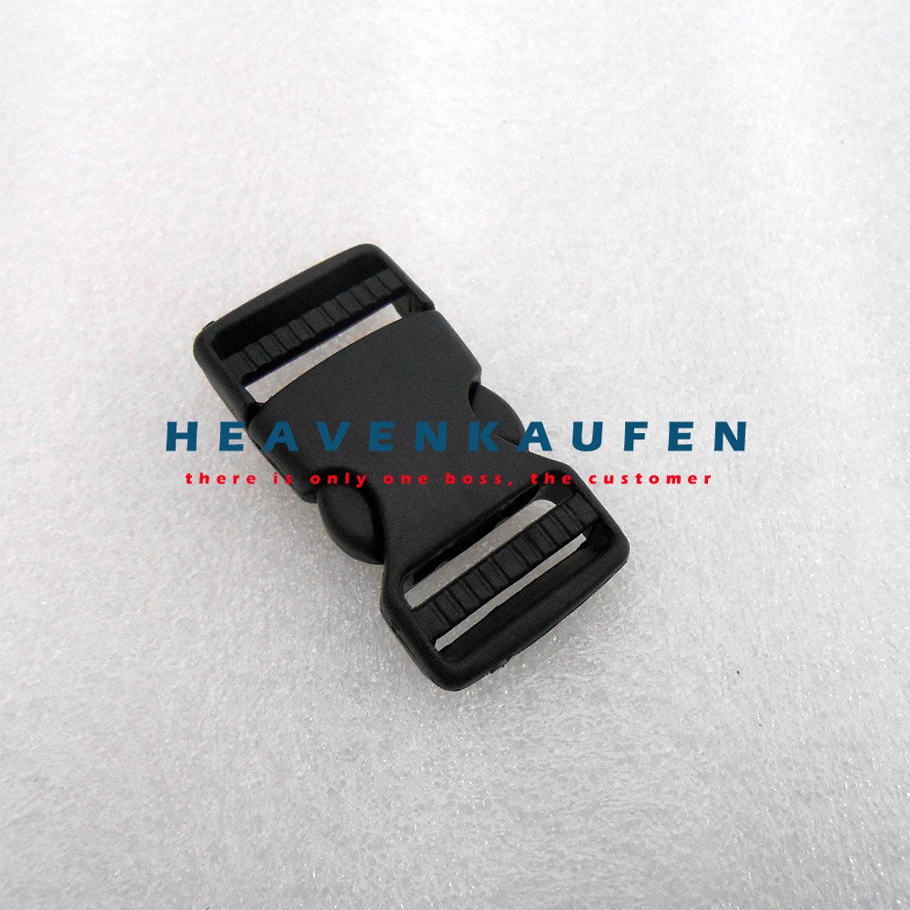 Buckle Tas / Kunci Sodok Slop Tas 2,5 cm Hitam Plastik Standard Murah