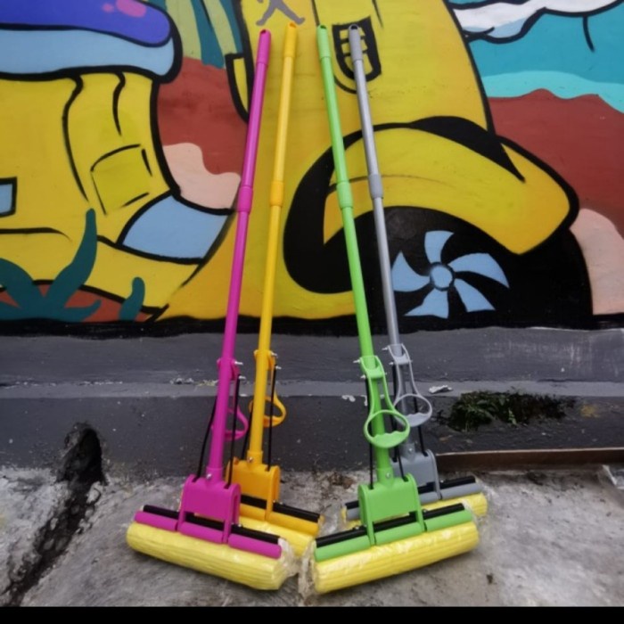 Sponge Mop Alat Pel Tarik Lantai set Perlengkapan Kebersihan Serbaguna