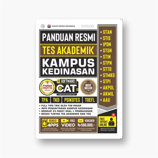 Buku Kampus Kedinasan Panduan Resmi Tes Akademik Kampus Kedinasan Terbaru Shopee Indonesia