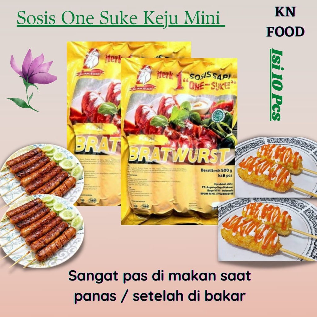 

ONESUKE Bratwurst Cheese Mini isi 10pcs / Sosis Mini Keju isi 10