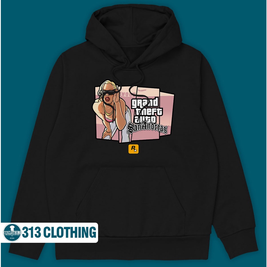 Jaket Hoodie GTA San Andreas Hoodie Sweater Grand Theft Auto GTA Rockstar Game