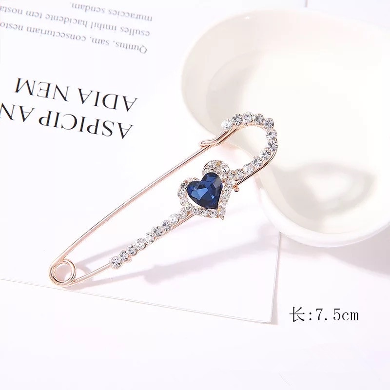 Ins Kepribadian Shiny Bros Berlian Imitasi Rusa Merak Bros Mutiara Unisex Bros Aksesoris indah-49#