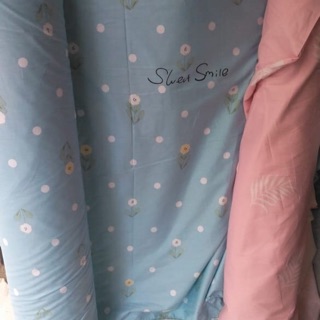 SPREI KATUN JEPANG MOTIF BUNGA NUANSA WARNA TOSCA BIRU ...