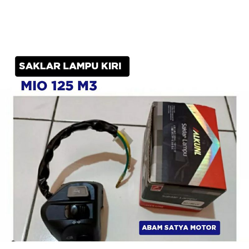 Saklar lampu Kiri Mio M3 125 / Holder Tombol Depan Set Lampu Assy / Mikuni