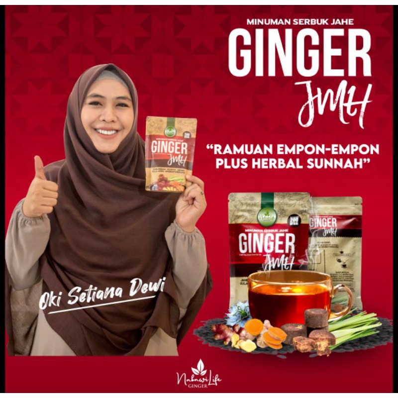 

GINGER JMH, MINUMAN SERBUK JAHE MERAH ASLI, ORIGINAL, NABAWILIFE, HABBATUSSAUDA