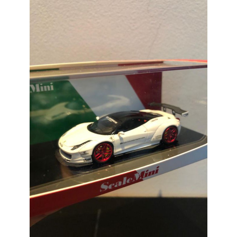 1/64 LB Ferrari 458 liberty walk white limited resin diecast