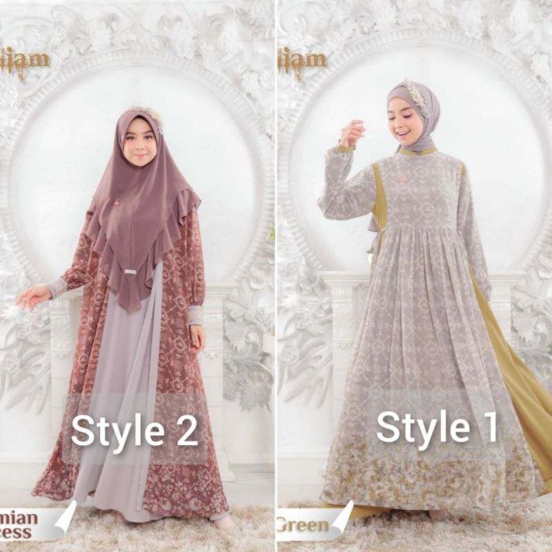 DRESS MOM KATE WILLIAM ORI BY ADEN / GAMIS SET / SARIMBIT / LEBARAN / ABAYA