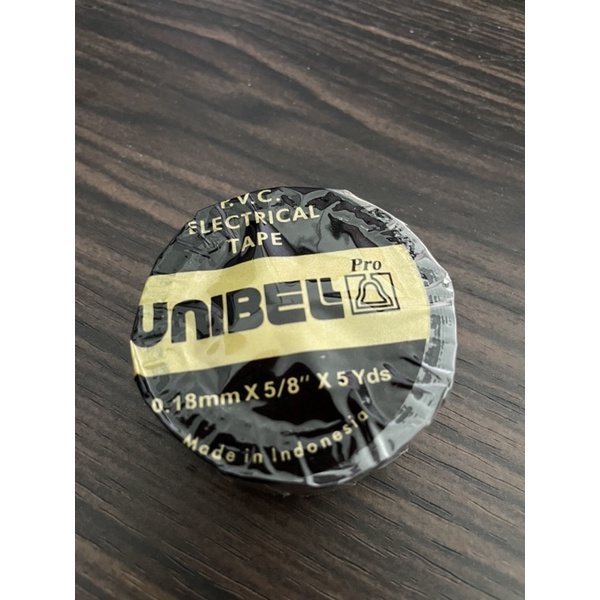 UNIBELL PVC ELECTRICAL TAPE ISOLASI LISTRIK 0.18mm x 5/8&quot; x 5 yard 4,5meter