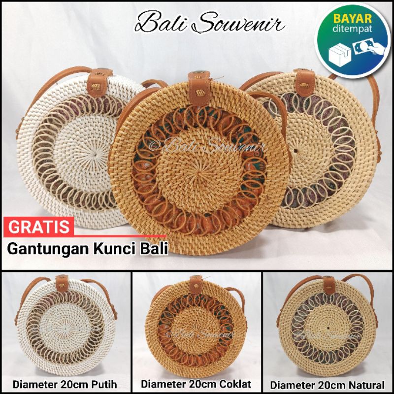 Tas Rotan Bulat Original Kualitas PREMIUM model Ulet
