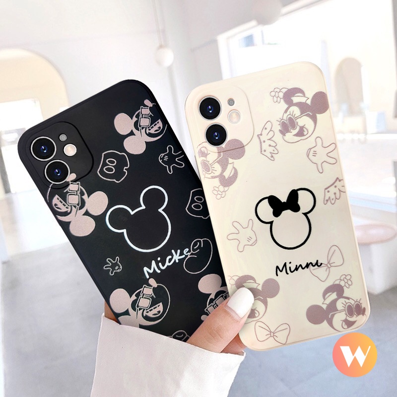 Case Pasangan Motif Mickey Minnie Untuk Xiaomi Redmi 9 9T 9C NFC 10 9A Note 10 10s 10pro 9 8 MI 11 Lite 10 10T Poco M3 X3 NFC F3