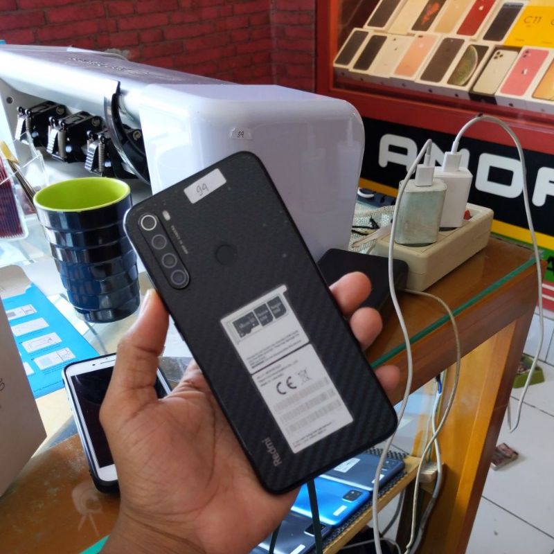 REDMI NOTE 8 RAM 4/64 GARANSI RESMI REDMI HP (SECOND)-6/128
