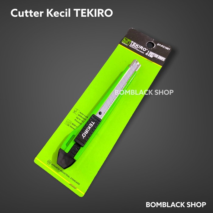 TEKIRO Cutter Kecil 9mm Pisau Kater Cuter Cater Karter Tajam Kertas