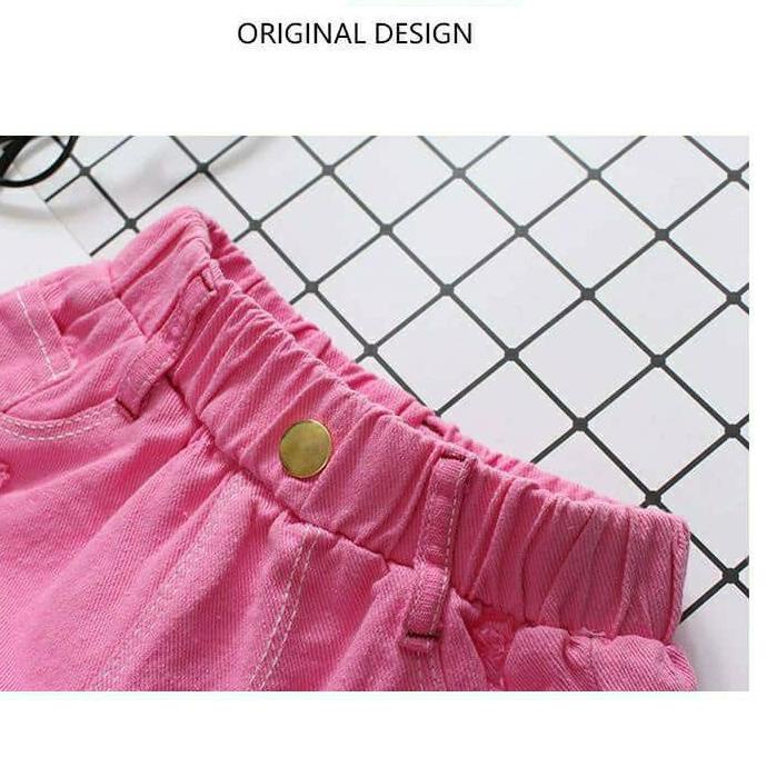 ♩ Celana Hotpant Jeans Anak Cewek Import/Celana Pendek Jeans Anak Perempuan Umur 2tahun 3tahun 4tahu