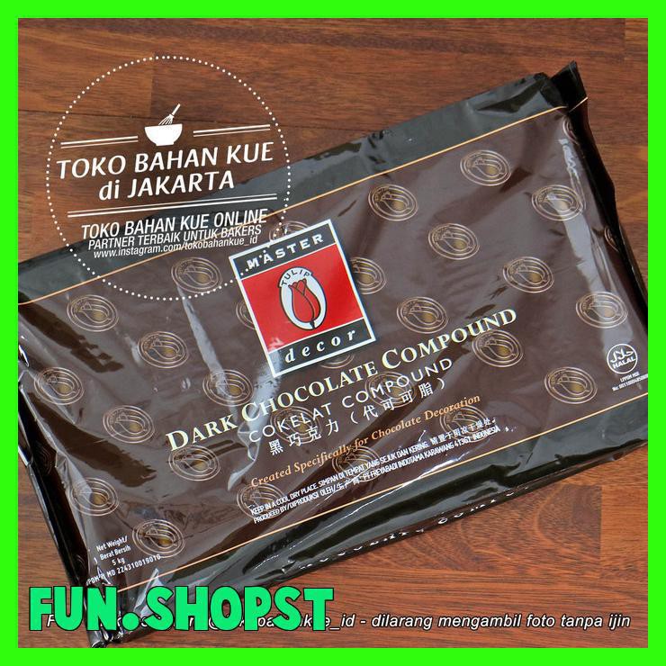 

COKELAT TULIP MASTER BAKER DARK CHOCOLATE COMPOUND COKLAT BATANG 500GR