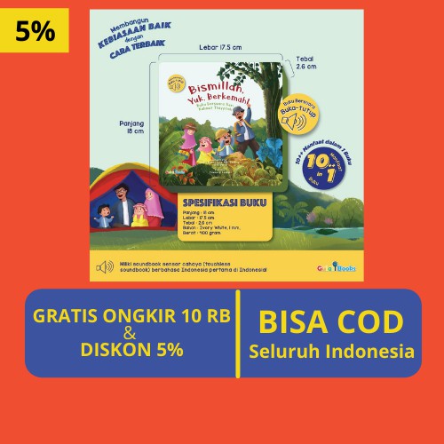 Buku Cerita Anak 2 Tahun Balita Hard Cover  Ebook Muslim Edukasi Bergambar Islami Hard Cover