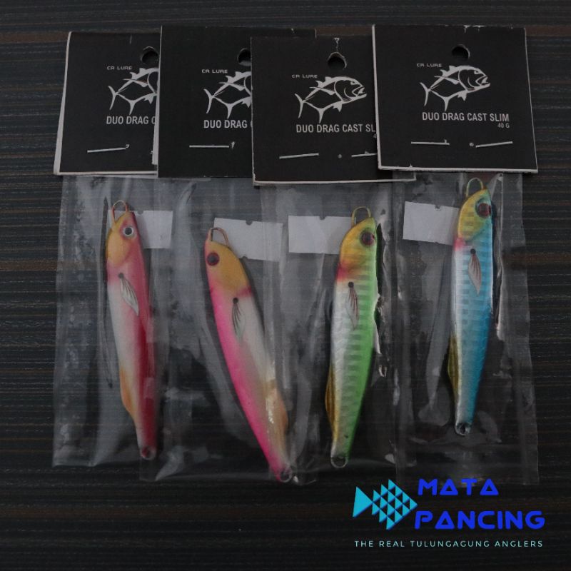 Umpan pancing metal jig CR lure duo drag cast slim 30gr 40gr 60gr gid murah