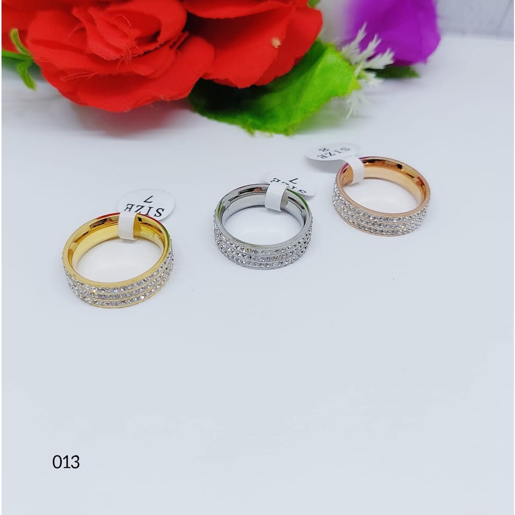 Cincin Titanium Permata 013 Terbaru