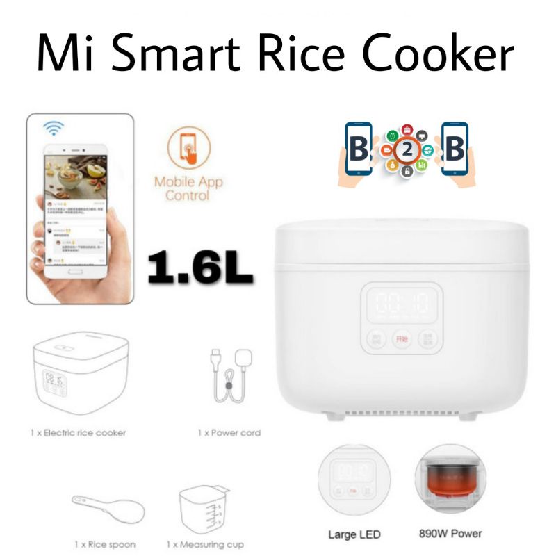 Mijia Smart Rice Cooker 1.6L / Smart Rice Cooker 2 1.5L Penanak Nasi Magic Com