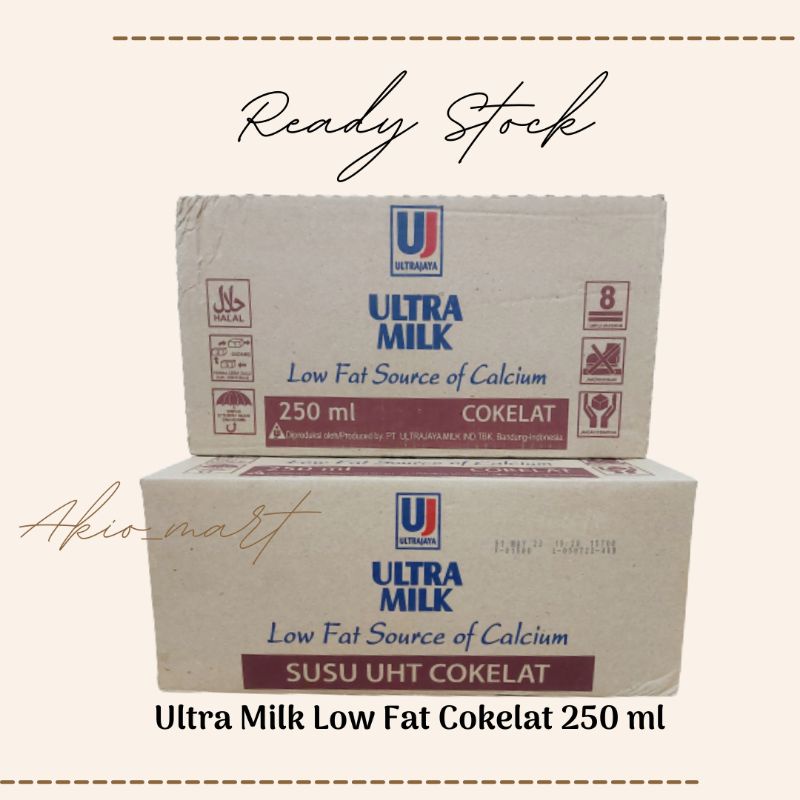 

Susu UHT Ultra Milk Low Fat Source of Calcium 250 ml 1 dus / karton isi 24 pcs