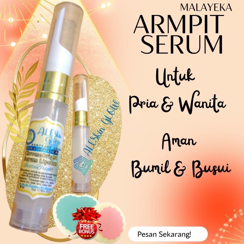 Pemutih Ketiak Ampuh Armpit Whitening Serum by Aleskin Glow