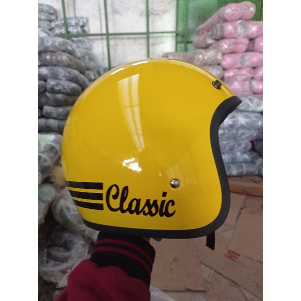 HELM SNI TERLARIS bogo classic kaca datar PACKING BOX