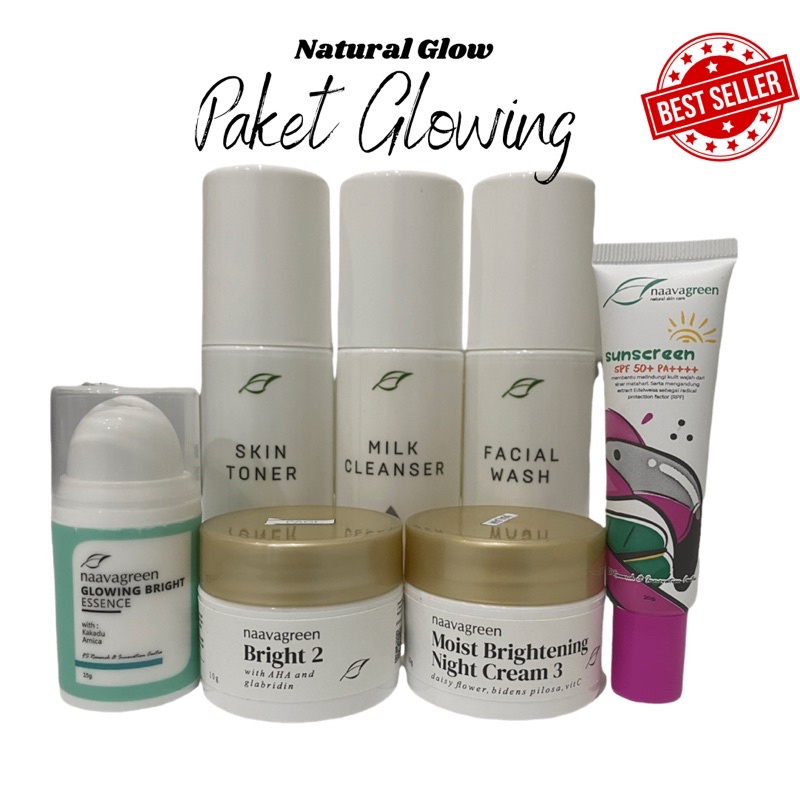 PAKET GLOWING - NAAVAGREEN SKINCARE ORIGINAL- GRATIS KONSULTASI BY DR RIO