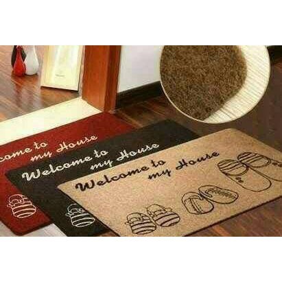 Keset Welcome Happy Home / Keset Kaki Nyerap Air / Keset Kaki Pintu Depan / Keset Kamar Mandi