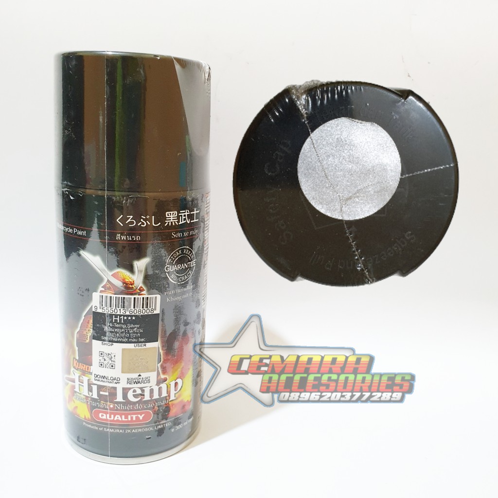 

Pilox Samurai Paint Hi Temp Silver H1 Anti Panas 300 ml - Cat Semprot