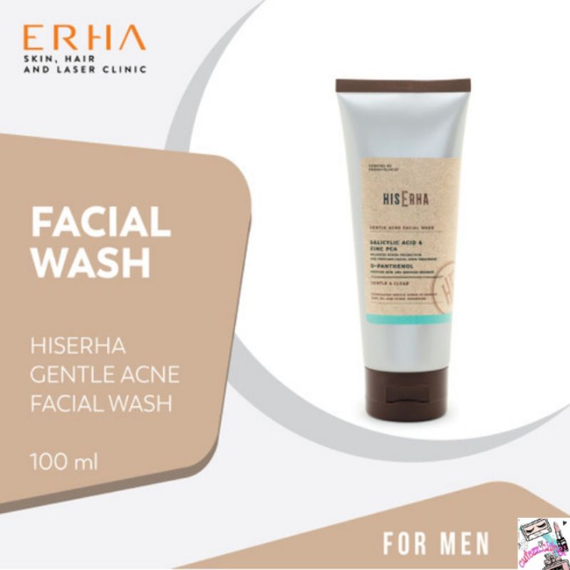 ☃Cutezz_Ching1☃HisErha Gentle Acne Facial Wash 100ml