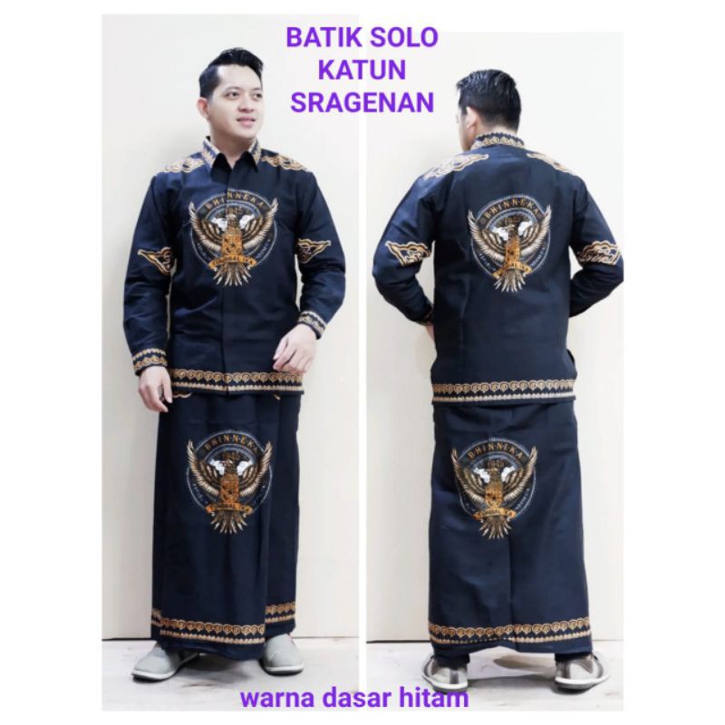 setelan baju dan sarung batik solo