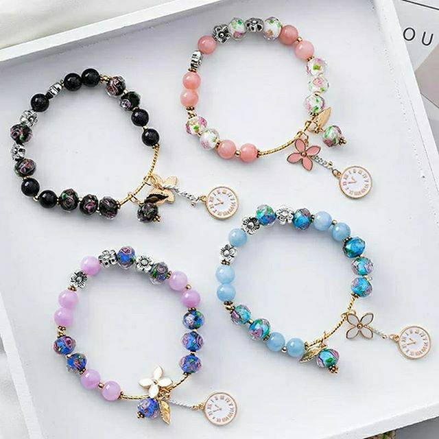 Charms gelang anak dewasa perempuan bangle bracelets cantik aksesories accesories disney