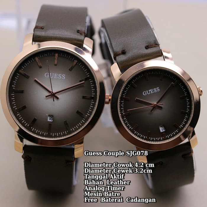Jam Tangan Couple / Guess SJG078 + Studio Jam Grosir Buruan
