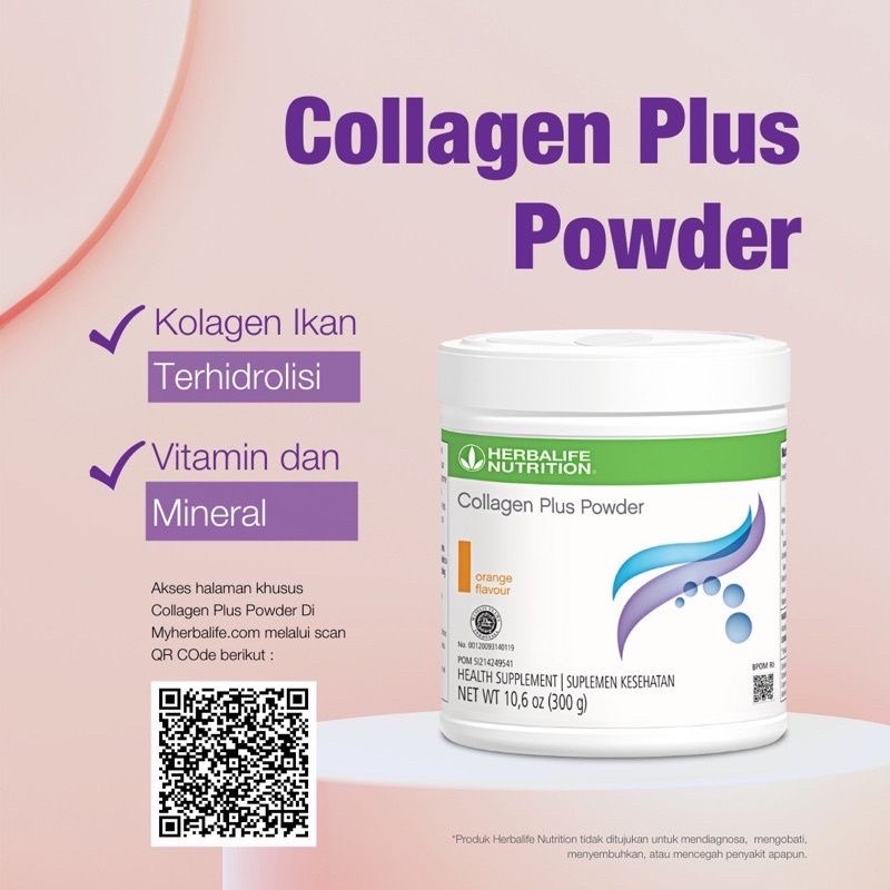 collagen plus powder herbalife ready siap kirim