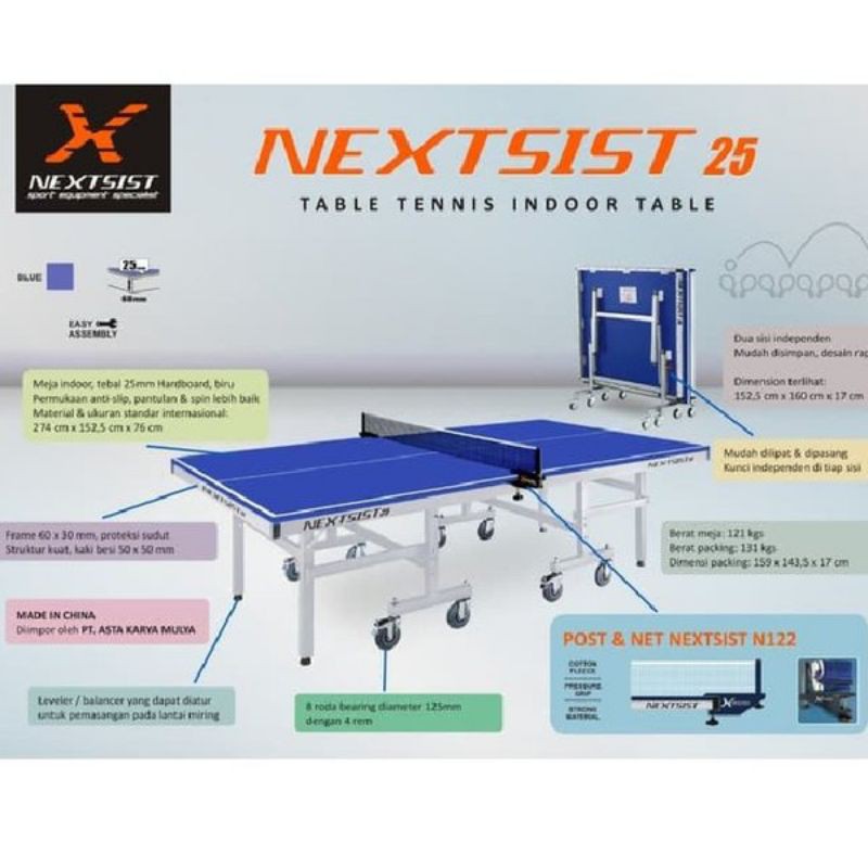 MEJA PINGPONG NEXTSIST 25 ORIGINAL