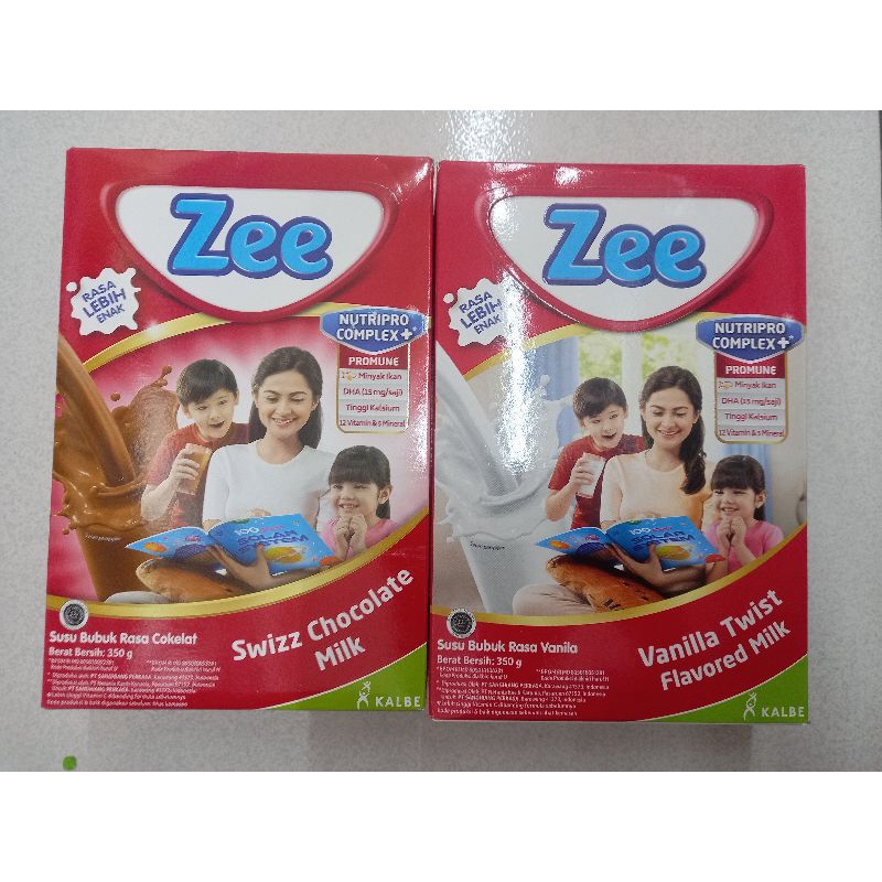 

Zee Susu Bubuk Instant 350gr - Zee Susu Pertumbuhan Vanila - Coklat