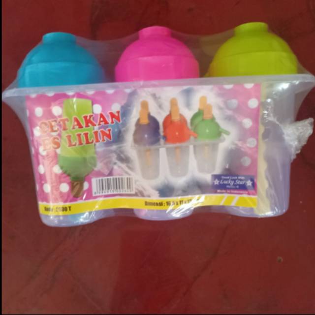 Cetakan es lilin stick / es lolipop / cetakan es krim bulat