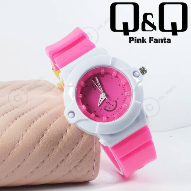 Cod ( Bayar Tujuan ) New Model Jam Tangan Q&amp;Q Wanita Analog Case White / Ready 8 Warna