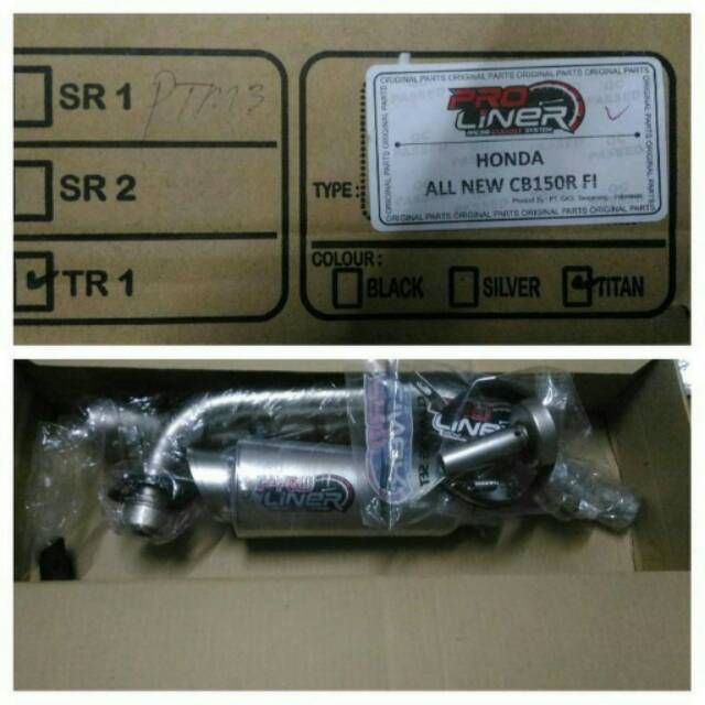 Knalpot proliner cb150r new