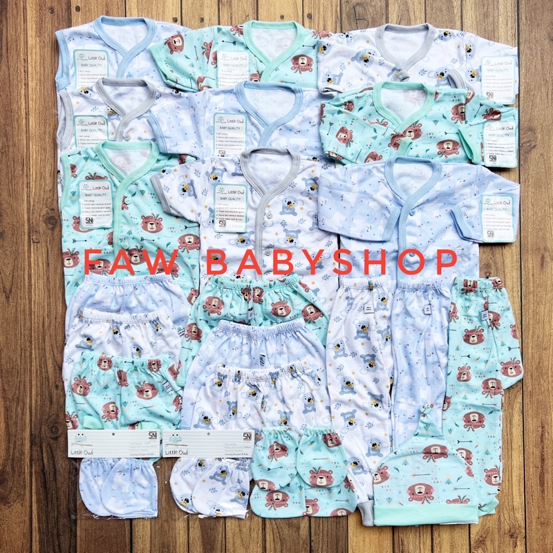 PAKET NEWBORN WINTEKU/ LITTLE OWL isi 31 pcs SNI TERMURAH / Paket baju bayi baru lahir