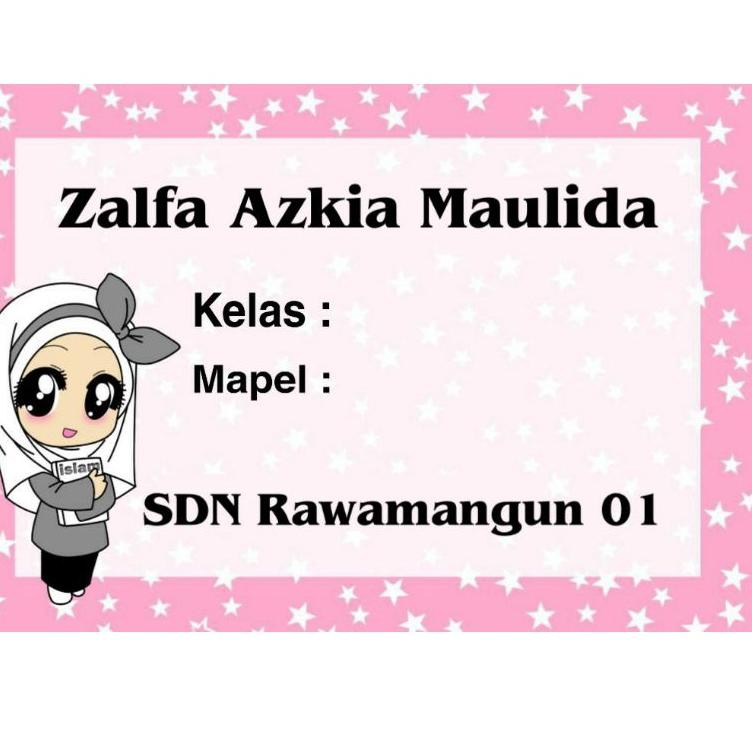 

[GuW ㊖] (ISI 50 PCS) STICKER BUKU SEKOLAH CUSTOM //Murah Banget